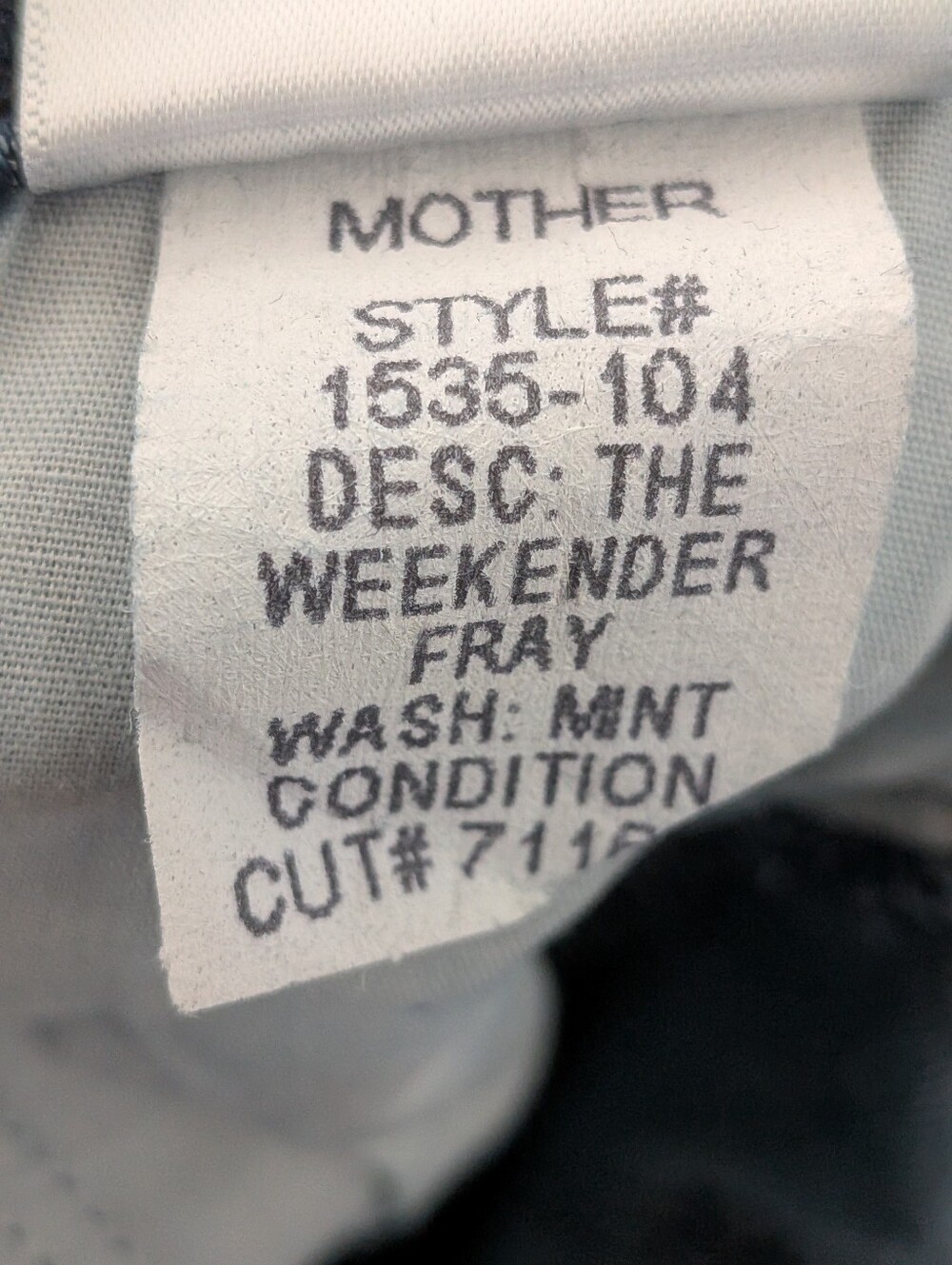MOTHER Jeans Women's 28 The Weekender Fray Mint Condition Flare - Picture 9 of 13